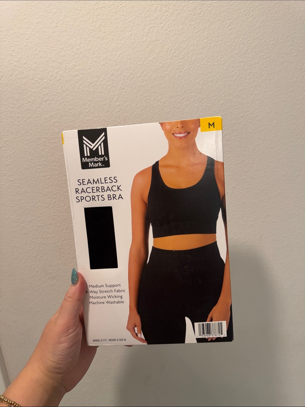 Women's Seamless Racerback Sports Bra - Black (M)
